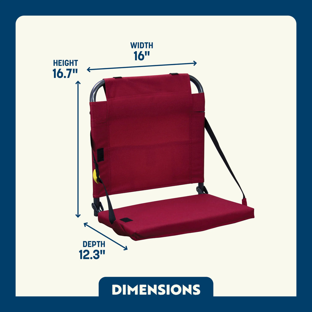 Ergonomic Back-Support BleacherBack - Choice 696 - Ergonomic Portable Stadium Seat for Sports Events Detail