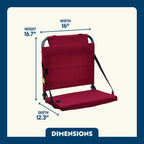 Ergonomic Back-Support BleacherBack - Choice 696 - Ergonomic Portable Stadium Seat for Sports Events Detail