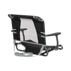 Secure-Hook Big Comfort Stadium Chair with Armrests - Choice 465 - Lightweight Folding Bleacher Chair with Cushioning Detail