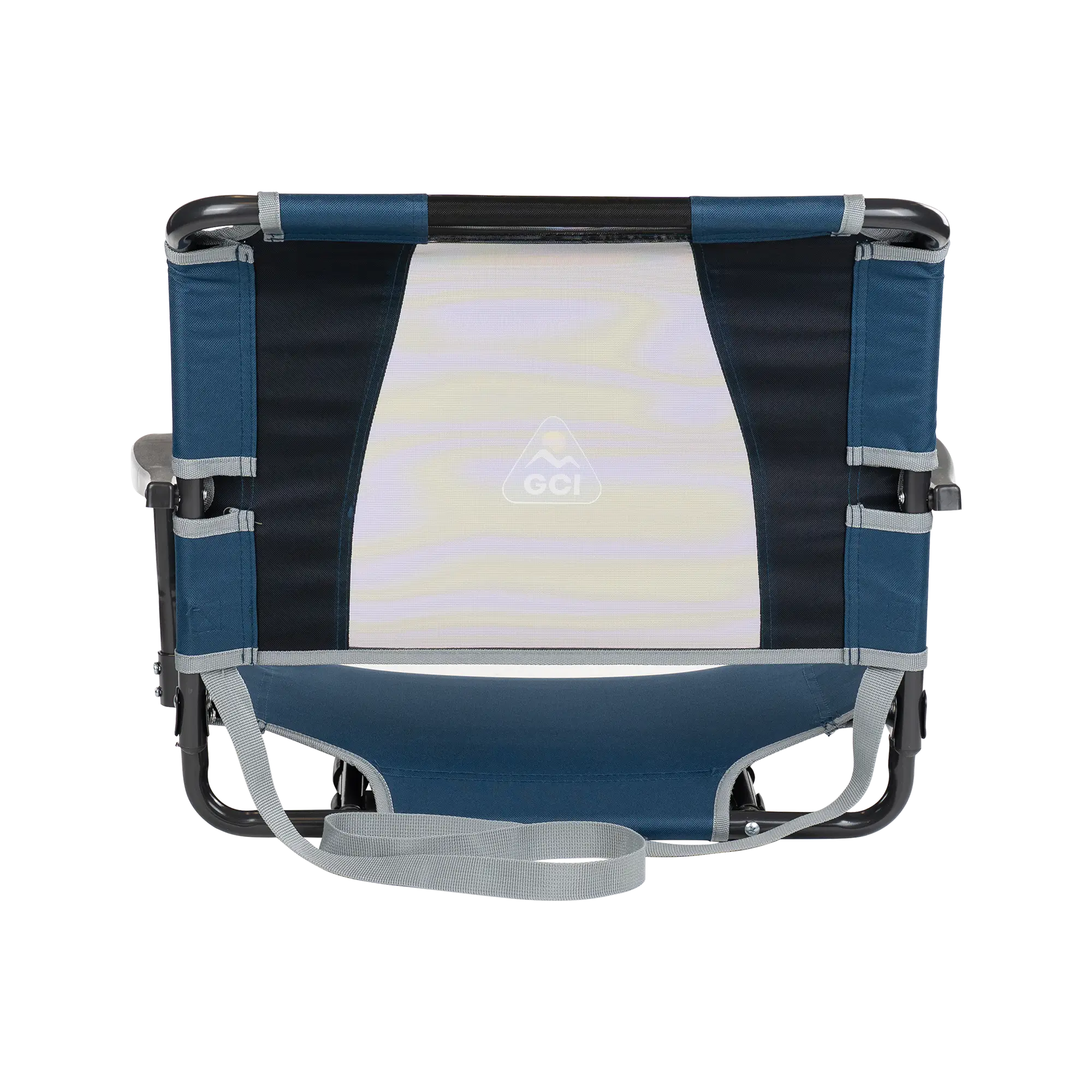 Secure-Hook Big Comfort Stadium Chair with Armrests - Choice 465 - Lightweight Folding Bleacher Chair with Cushioning Detail