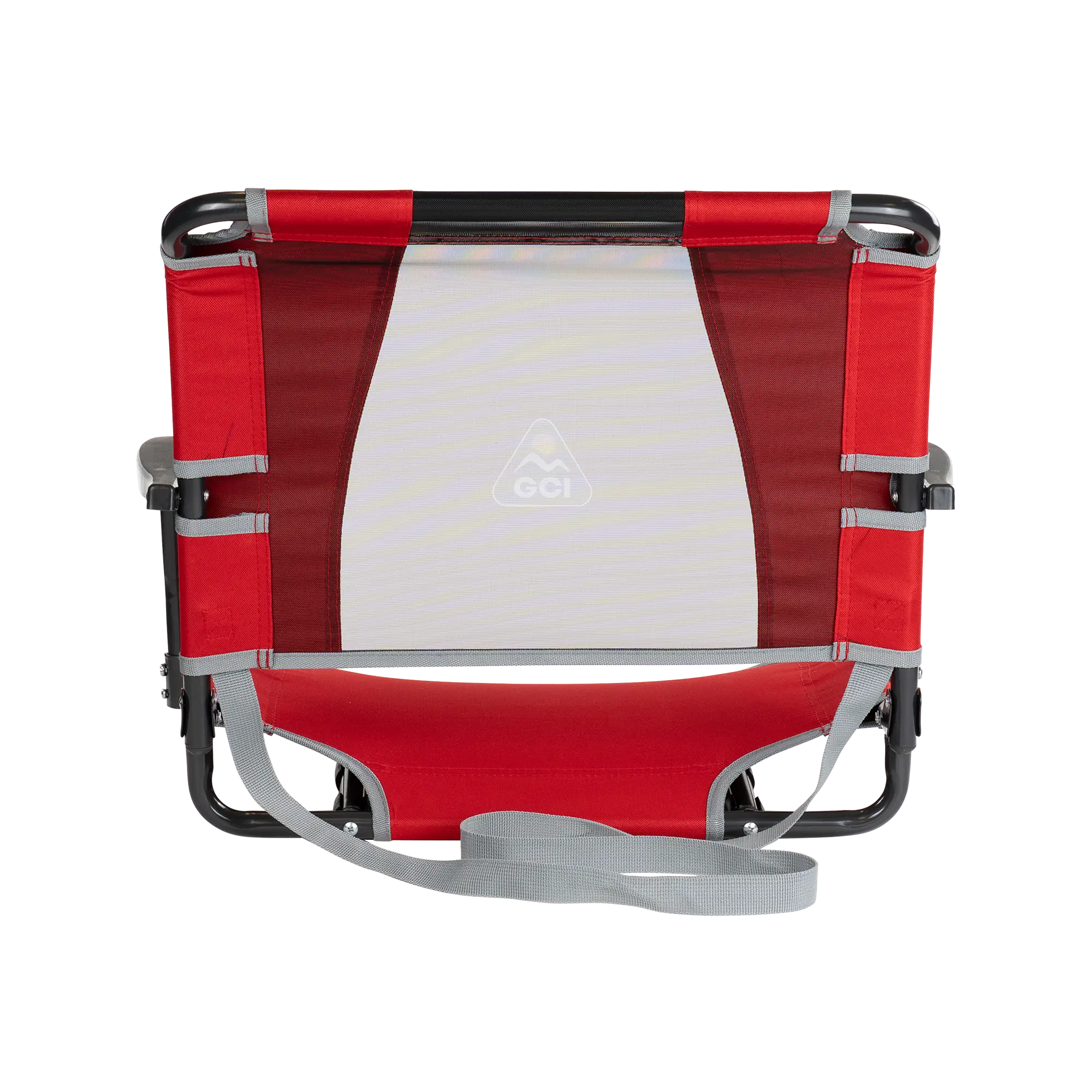 Secure-Hook Big Comfort Stadium Chair with Armrests - Choice 465 - Lightweight Folding Bleacher Chair with Cushioning Detail