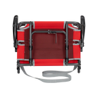 Secure-Hook Big Comfort Stadium Chair with Armrests - Choice 465 - Lightweight Folding Bleacher Chair with Cushioning Detail