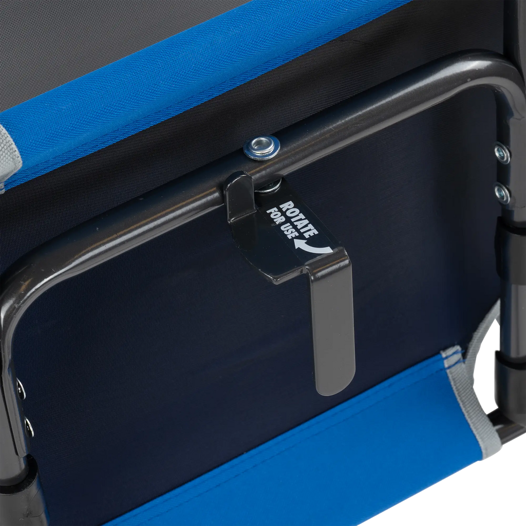 Secure-Hook Big Comfort Stadium Chair with Armrests - Choice 465 - Lightweight Folding Bleacher Chair with Cushioning Detail