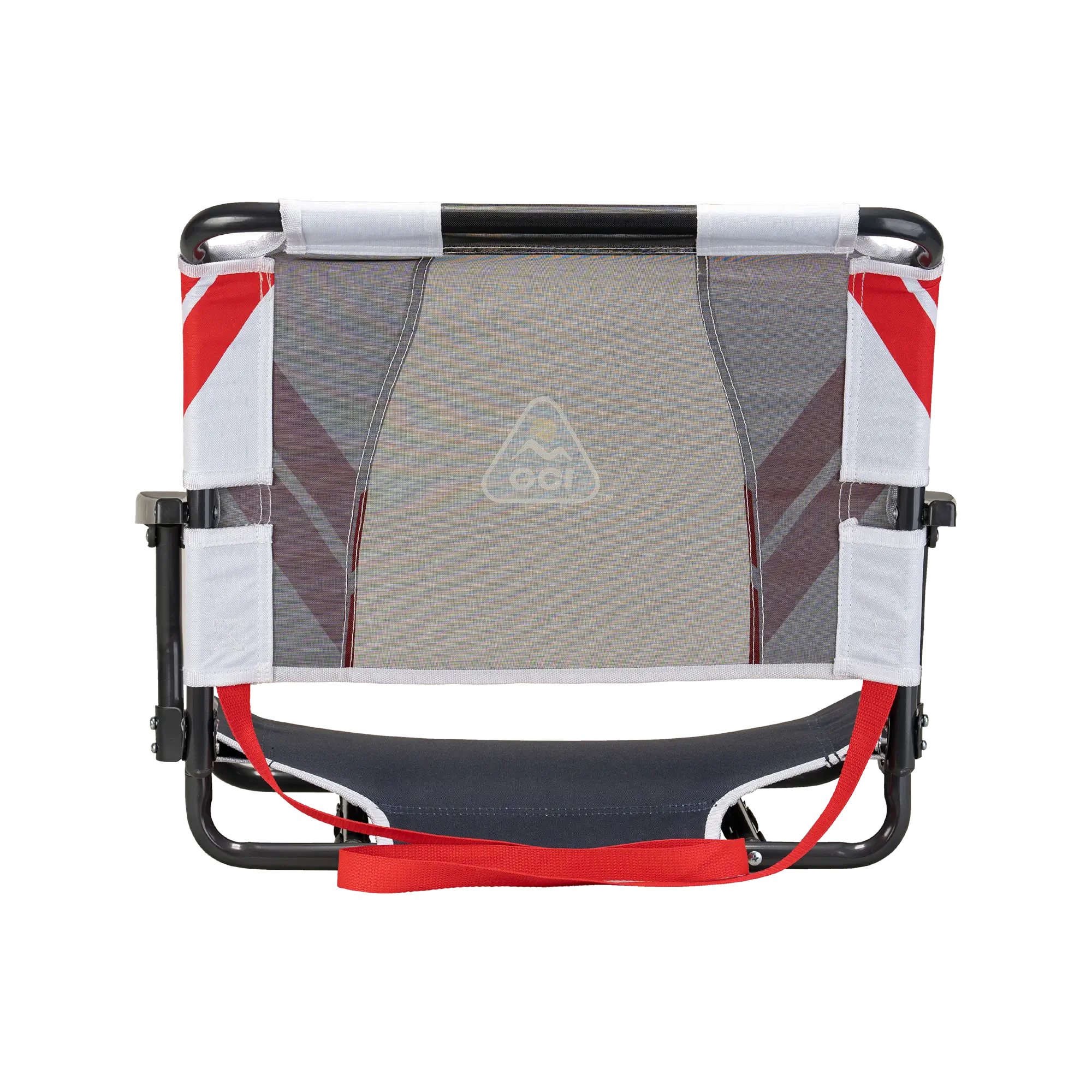 Secure-Hook Big Comfort Stadium Chair with Armrests - Choice 465 - Lightweight Folding Bleacher Chair with Cushioning Detail