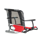 Secure-Hook Big Comfort Stadium Chair with Armrests - Choice 465 - Lightweight Folding Bleacher Chair with Cushioning Detail