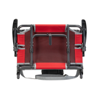 Secure-Hook Big Comfort Stadium Chair with Armrests - Choice 465 - Lightweight Folding Bleacher Chair with Cushioning Detail