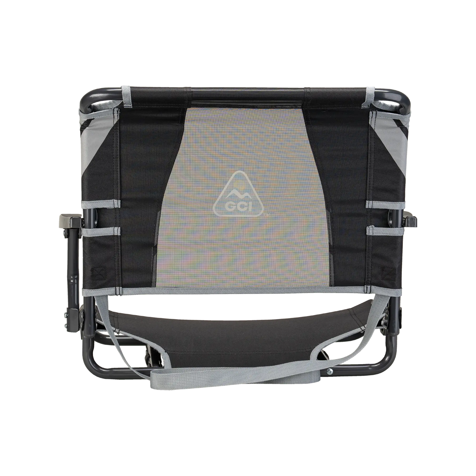 Secure-Hook Big Comfort Stadium Chair with Armrests - Choice 465 - Lightweight Folding Bleacher Chair with Cushioning Detail