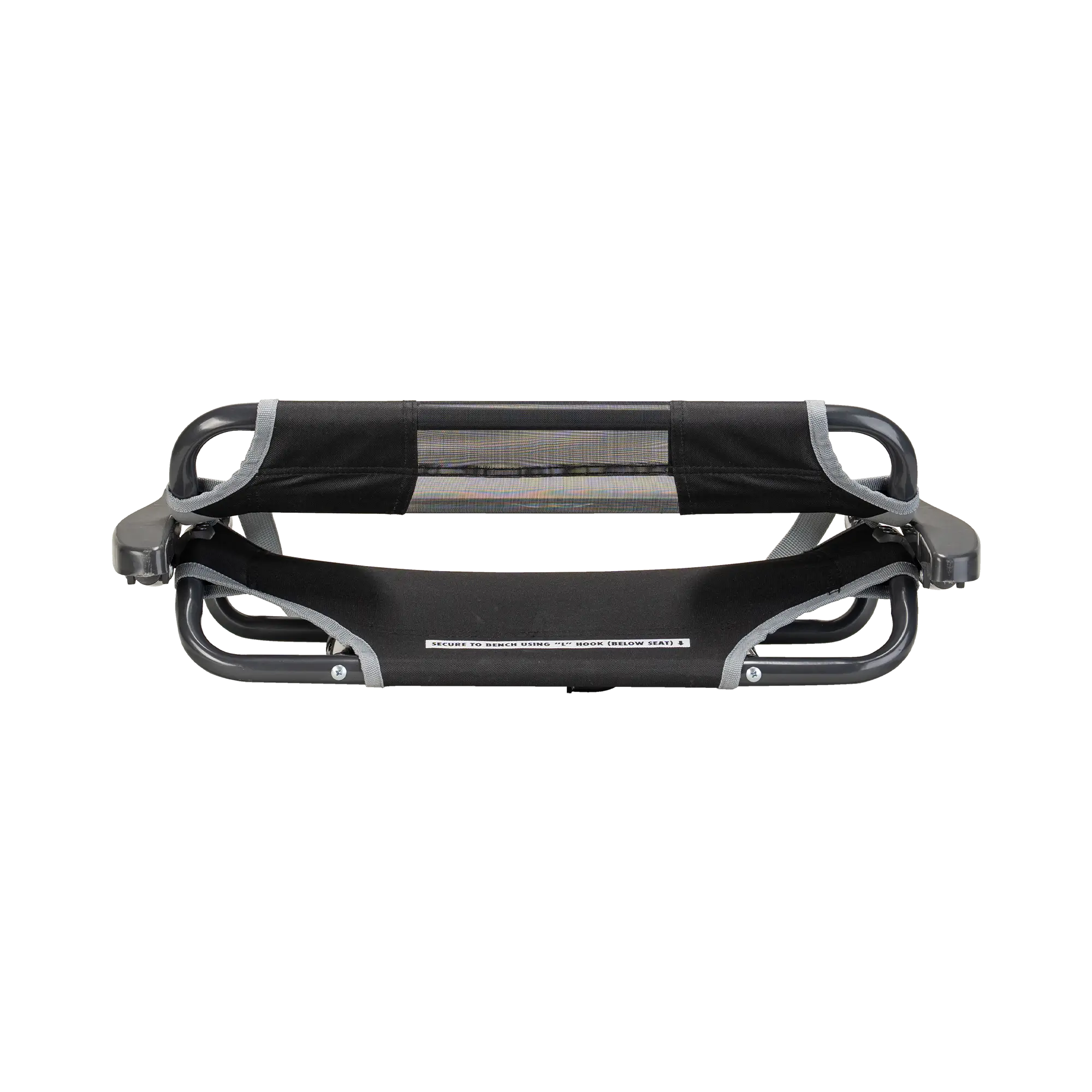 Secure-Hook Big Comfort Stadium Chair with Armrests - Choice 465 - Lightweight Folding Bleacher Chair with Cushioning Detail