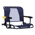 Smooth Motion Stadium Rock-Cliner - Choice 540 - Heavy-Duty Kickback Rocker with Beverage Holder - Rich Blue