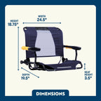 Smooth Motion Stadium Rock-Cliner - Choice 540 - Heavy-Duty Kickback Rocker with Beverage Holder Detail