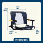 Smooth Motion Stadium Rock-Cliner - Choice 540 - Heavy-Duty Kickback Rocker with Beverage Holder Detail