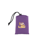 Bleacher-Friendly College V Seat Inflatable Stadium Cushion - LSU Tigers - Choice 762 - Grandstand Cushion Seat with Secure Under-Bench Hooks Detail