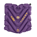 Bleacher-Friendly College V Seat Inflatable Stadium Cushion - LSU Tigers - Choice 762 - Grandstand Cushion Seat with Secure Under-Bench Hooks - Default Title