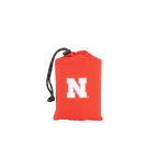 Ergonomic Back-Support College V Seat Inflatable Stadium Cushion - Nebraska Cornhuskers - Choice 277 - Grandstand Cushion Seat with Secure Under-Bench Hooks Detail