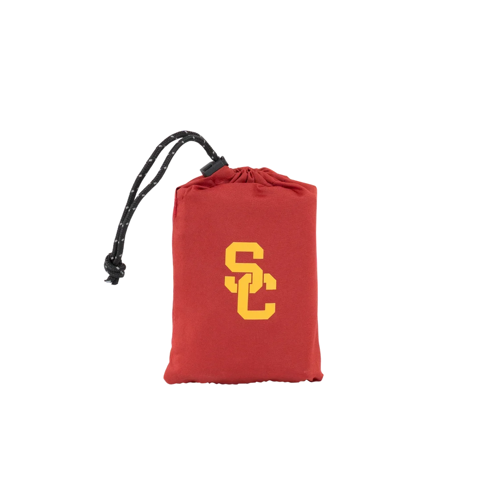 Bleacher-Friendly College V Seat Inflatable Stadium Cushion - USC Trojans - Choice 523 - Bleacher-Friendly Stadium Chair with Back Support Detail