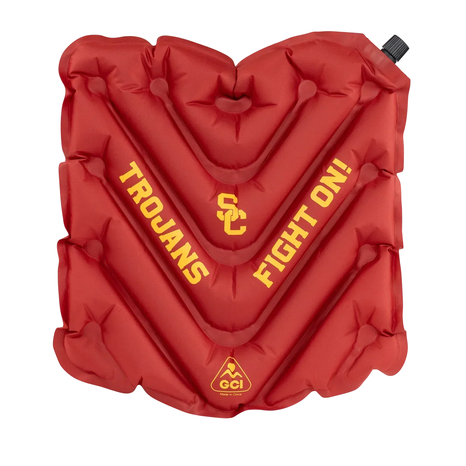 Bleacher-Friendly College V Seat Inflatable Stadium Cushion - USC Trojans - Choice 523 - Bleacher-Friendly Stadium Chair with Back Support - Default Title