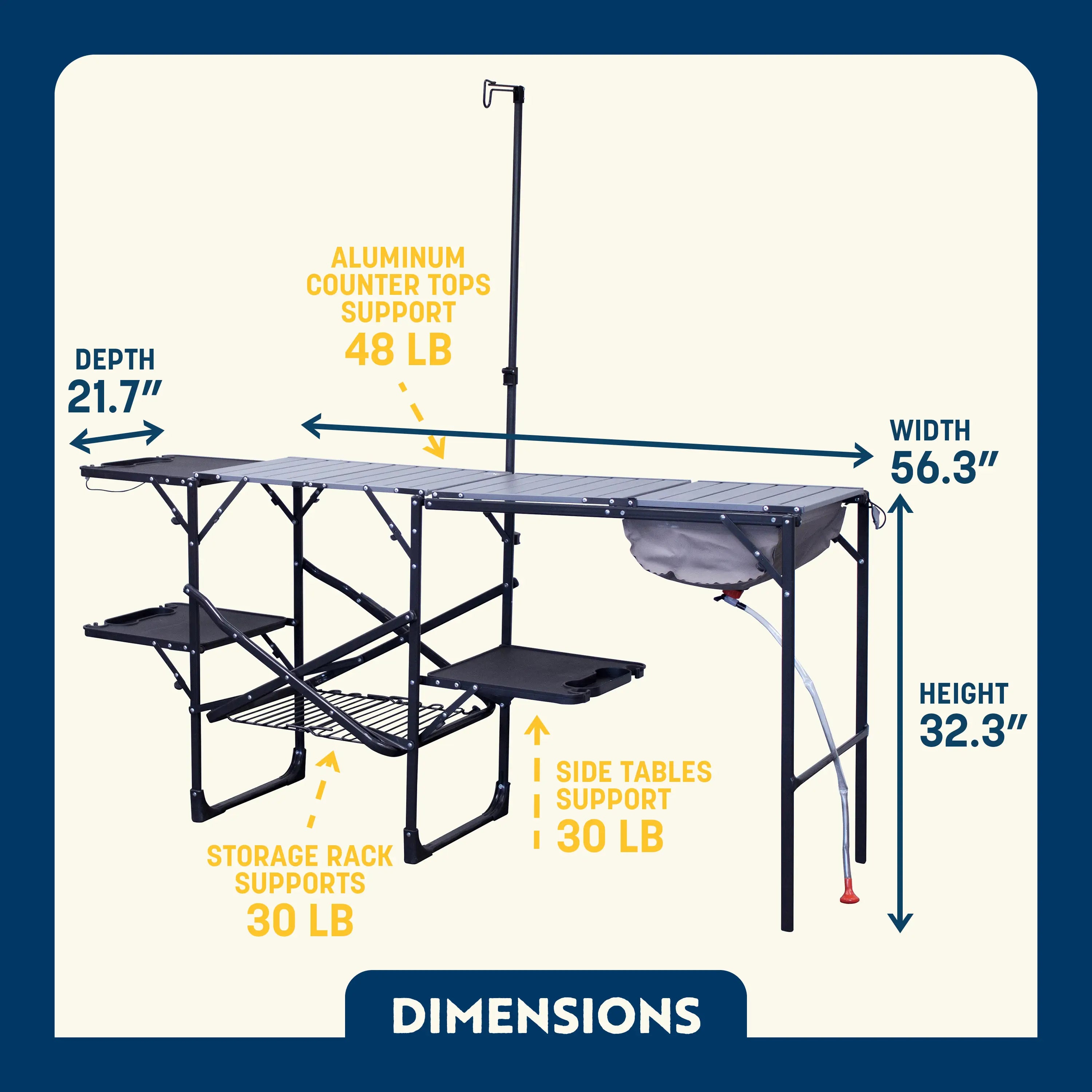 Heat-Resistant Tool Master Cook Station - Choice 171 - Heat-Resistant Over-Fire Grill Rack for Camping Detail