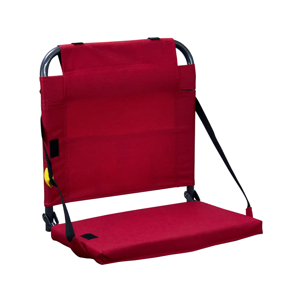 Ergonomic Back-Support BleacherBack - Choice 696 - Ergonomic Portable Stadium Seat for Sports Events - Red