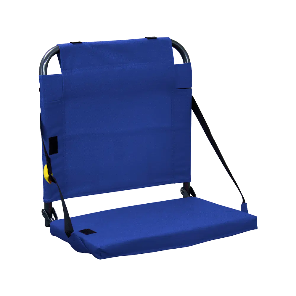 Ergonomic Back-Support BleacherBack - Choice 696 - Ergonomic Portable Stadium Seat for Sports Events - Royal Blue
