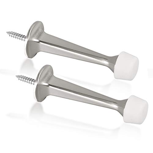 upgraded 2 Pack Solid Rigid Door Stops - Heavy Duty Door Collection