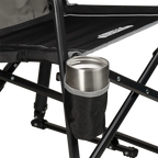 Luxury Camp Freestyle Rocker - Choice 711 - Heavy-Duty Kickback Rocker with Beverage Holder Detail