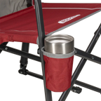 Luxury Camp Freestyle Rocker - Choice 711 - Heavy-Duty Kickback Rocker with Beverage Holder Detail