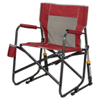 Luxury Camp Freestyle Rocker - Choice 711 - Heavy-Duty Kickback Rocker with Beverage Holder Detail