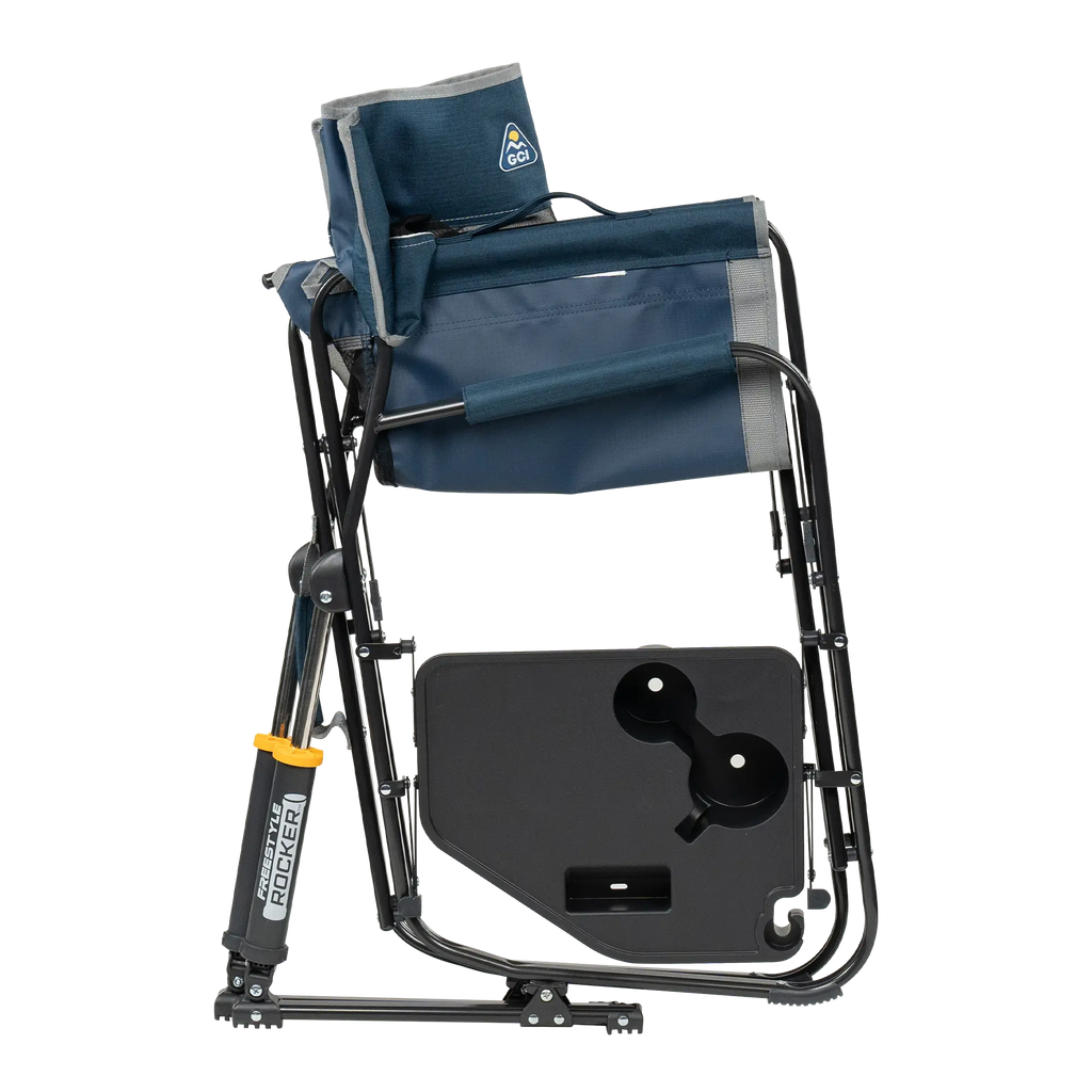 Heavy-Duty Freestyle Freestyle Rocker with Side Table - Choice 853 - Patented Spring-Action Rocking Chair for Camping Detail