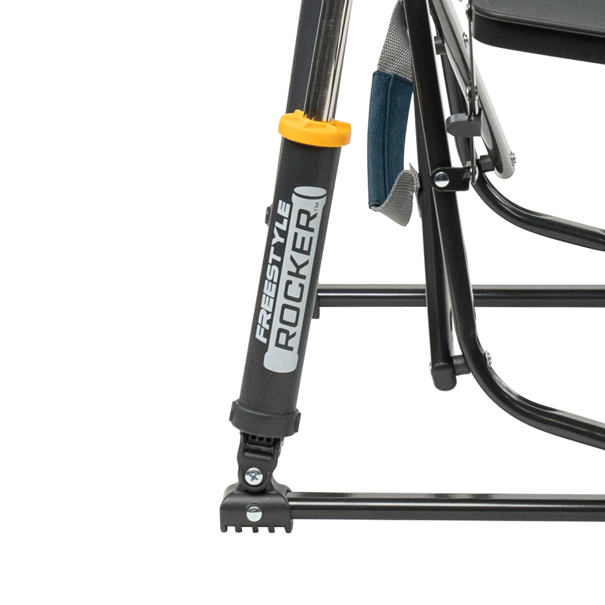 Heavy-Duty Freestyle Freestyle Rocker with Side Table - Choice 853 - Patented Spring-Action Rocking Chair for Camping Detail