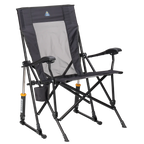 Heavy-Duty Freestyle RoadTrip Rocker - Choice 855 - Freestyle Rocker Portable Outdoor Folding Chair - Dark Charcoal