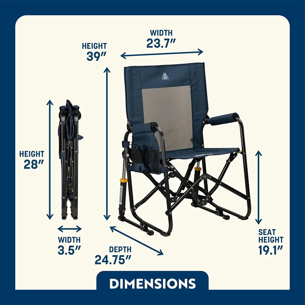 Patented Spring-Action Stowaway Rocker - Choice 794 - Patented Spring-Action Rocking Chair for Camping Detail