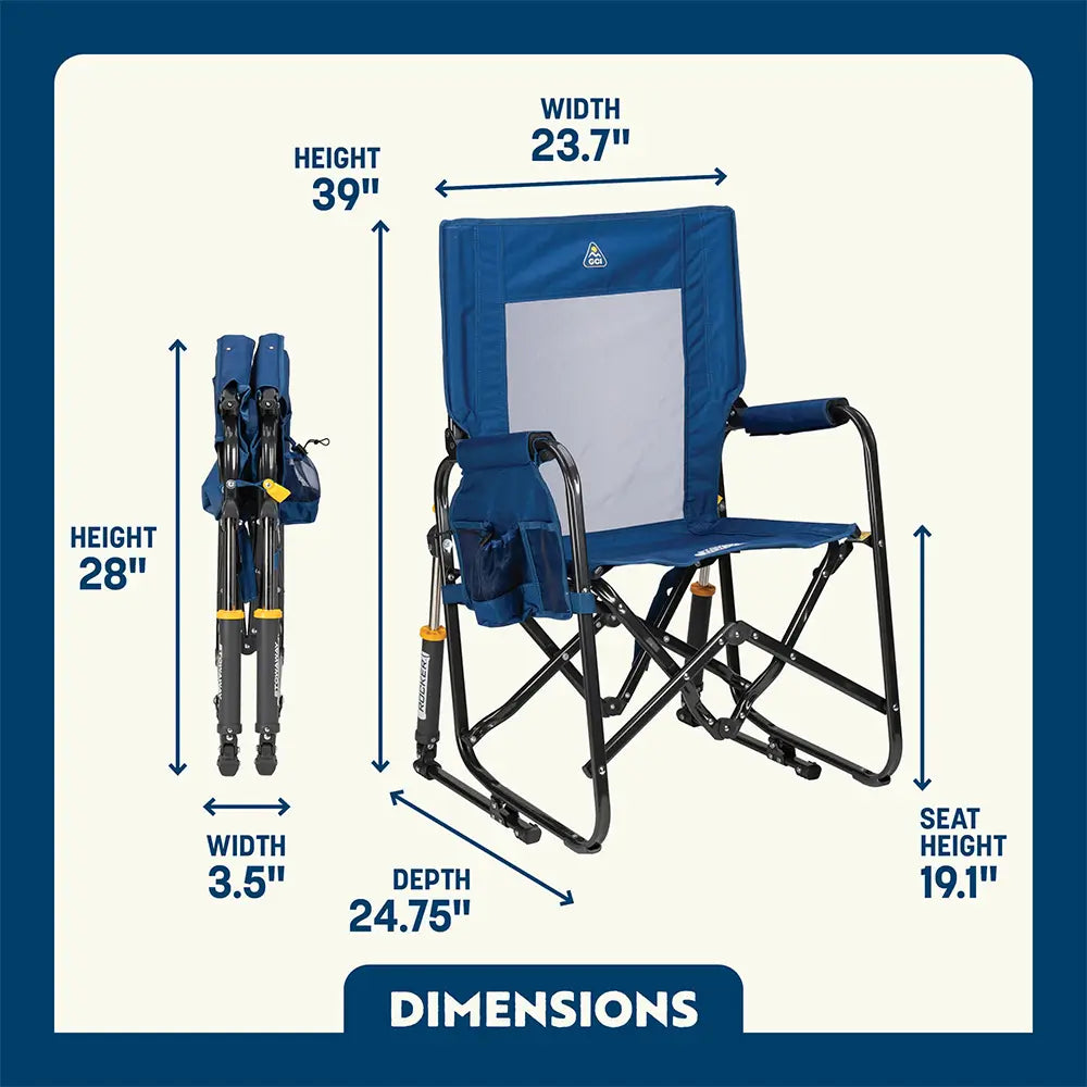 Patented Spring-Action Stowaway Rocker - Choice 794 - Patented Spring-Action Rocking Chair for Camping Detail