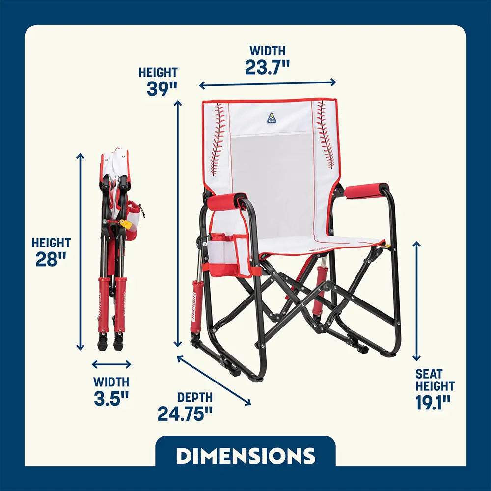 Patented Spring-Action Stowaway Rocker - Choice 794 - Patented Spring-Action Rocking Chair for Camping Detail