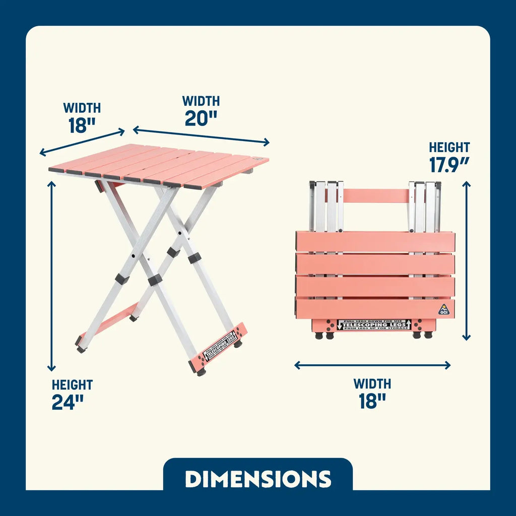Heavy-Duty Grilling Compact Camp Table 20 - Choice 513 - Portable Camping Table with Heat-Resistant Countertop Detail