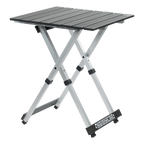 Heavy-Duty Grilling Compact Camp Table 20 - Choice 513 - Portable Camping Table with Heat-Resistant Countertop - Black Chrome
