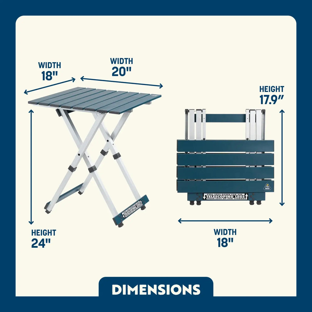 Heavy-Duty Grilling Compact Camp Table 20 - Choice 513 - Portable Camping Table with Heat-Resistant Countertop Detail