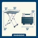 Heavy-Duty Grilling Compact Camp Table 20 - Choice 513 - Portable Camping Table with Heat-Resistant Countertop Detail