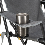 Heavy-Duty Freestyle Kickback Rocker - Choice 345 - Heavy-Duty Kickback Rocker with Beverage Holder Detail