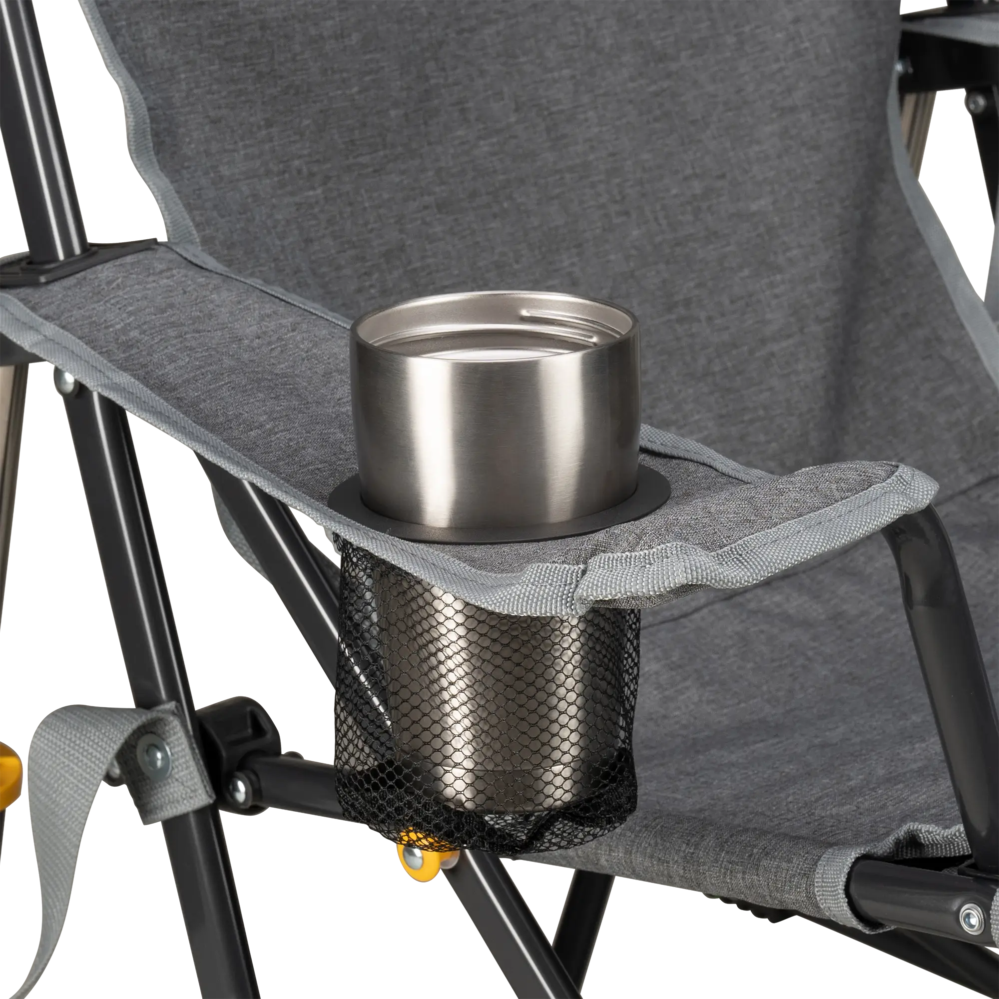 Heavy-Duty Freestyle Kickback Rocker - Choice 345 - Heavy-Duty Kickback Rocker with Beverage Holder Detail