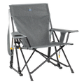 Heavy-Duty Freestyle Kickback Rocker - Choice 345 - Heavy-Duty Kickback Rocker with Beverage Holder - Heathered Pewter