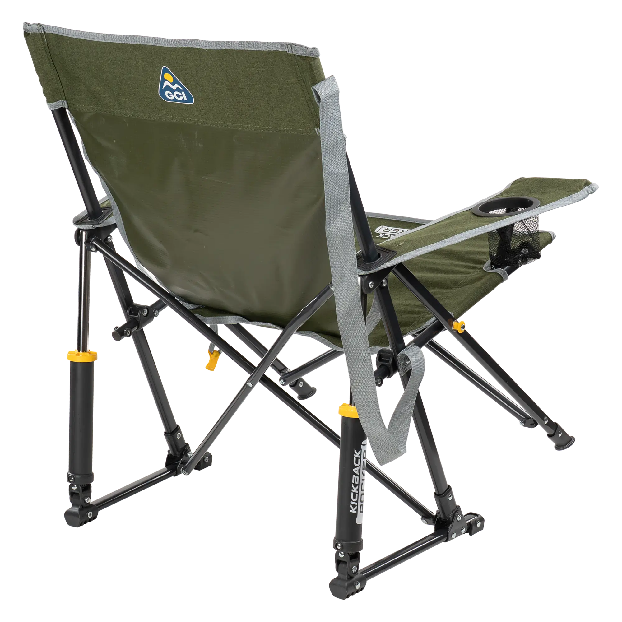 Heavy-Duty Freestyle Kickback Rocker - Choice 345 - Heavy-Duty Kickback Rocker with Beverage Holder Detail