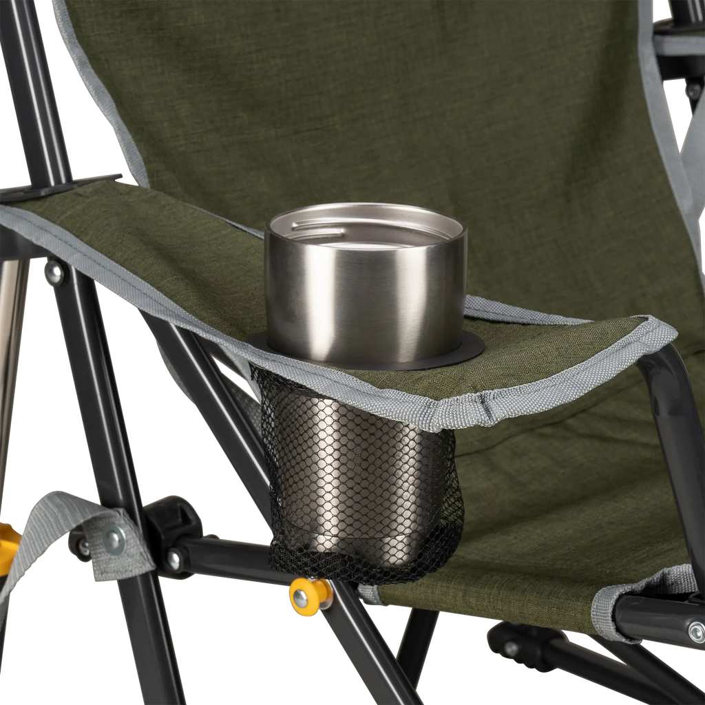 Heavy-Duty Freestyle Kickback Rocker - Choice 345 - Heavy-Duty Kickback Rocker with Beverage Holder Detail