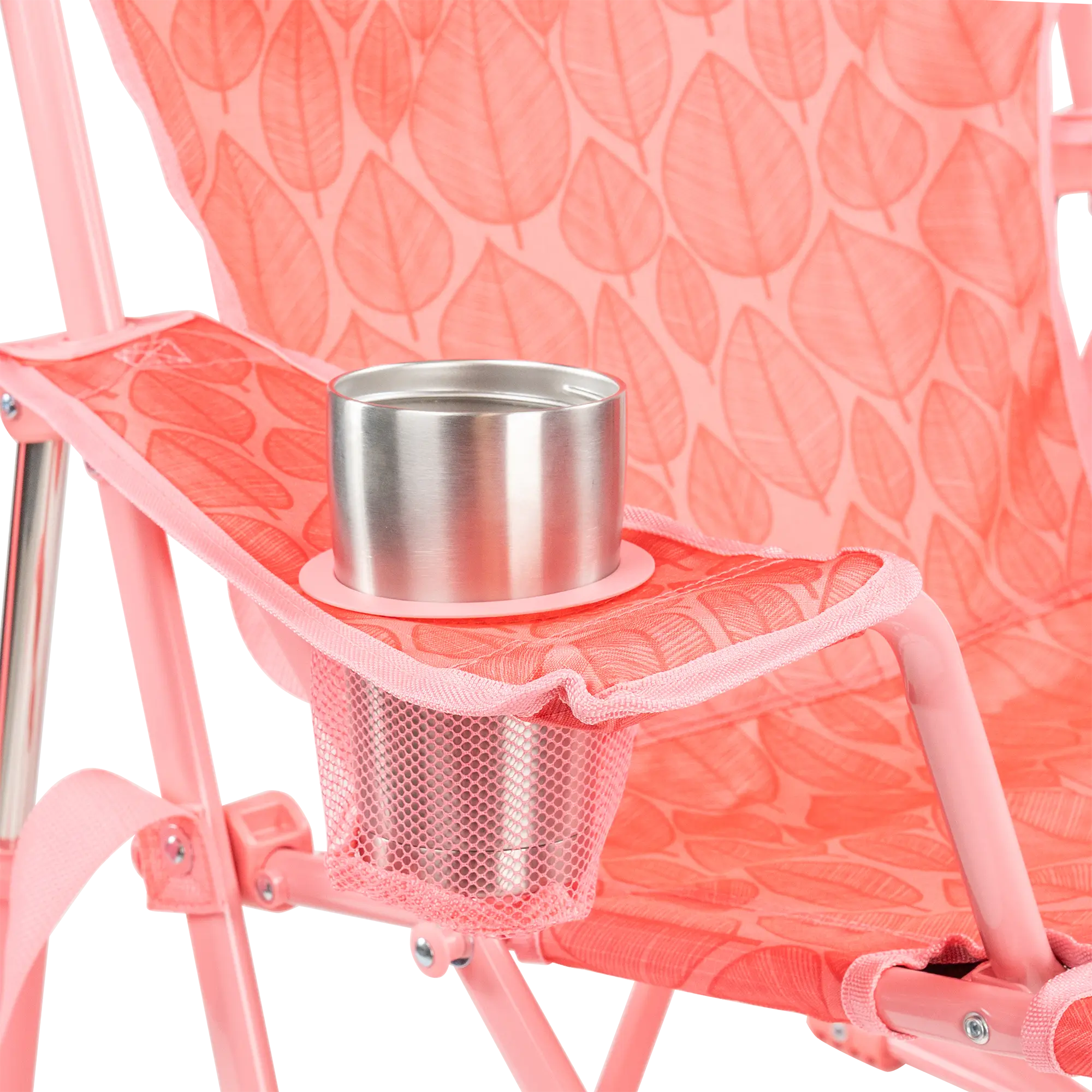 Heavy-Duty Freestyle Kickback Rocker - Choice 345 - Heavy-Duty Kickback Rocker with Beverage Holder Detail