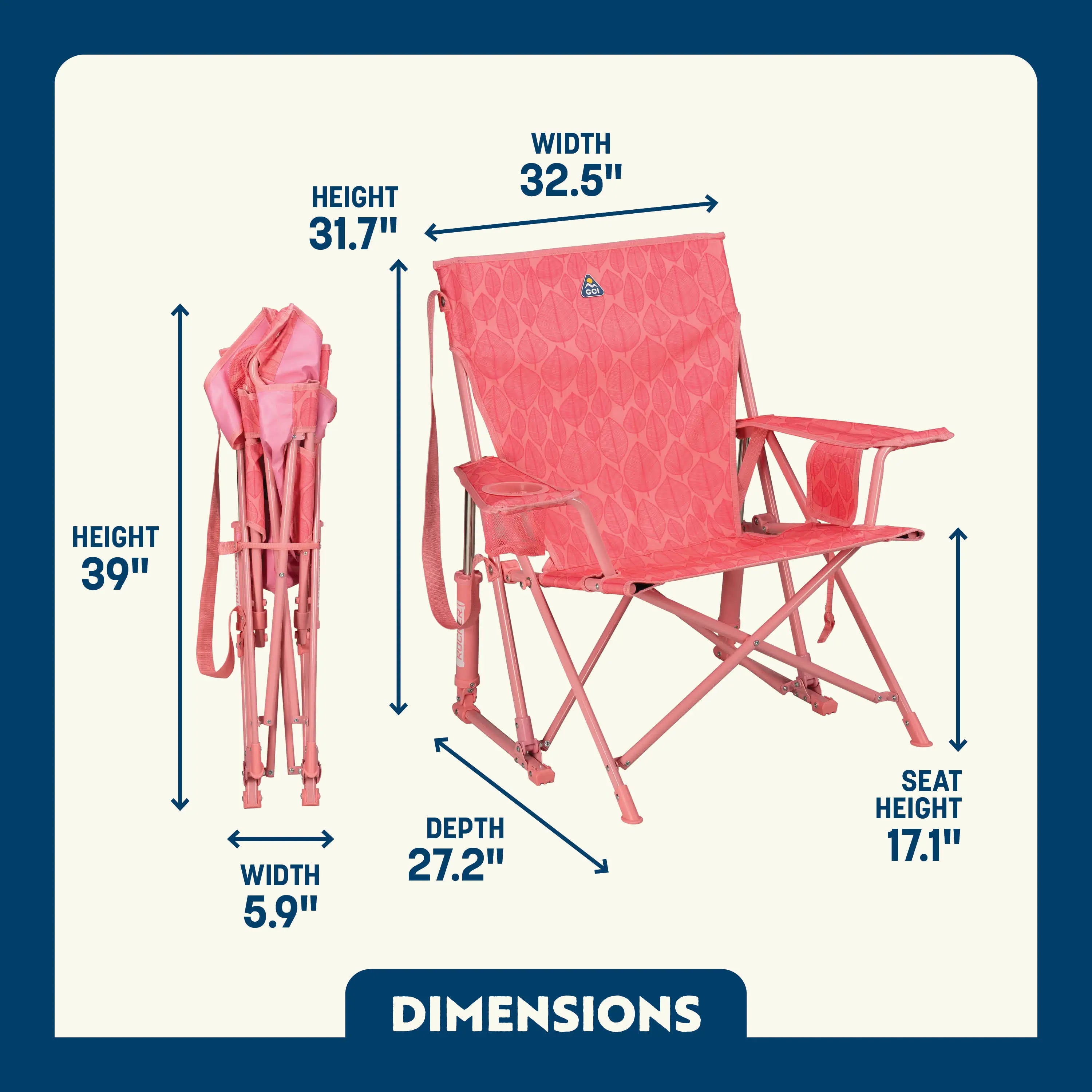 Heavy-Duty Freestyle Kickback Rocker - Choice 345 - Heavy-Duty Kickback Rocker with Beverage Holder Detail