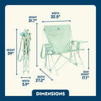 Heavy-Duty Freestyle Kickback Rocker - Choice 345 - Heavy-Duty Kickback Rocker with Beverage Holder Detail