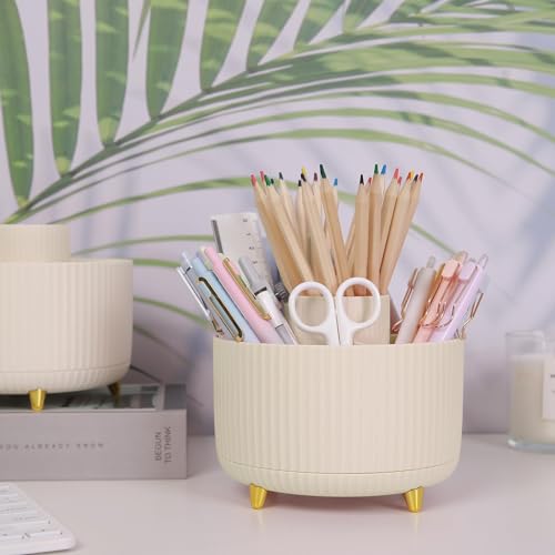 Modern SKYDUE 360 Rotating Plastic Desk Pen Organizer with 5 Kit
