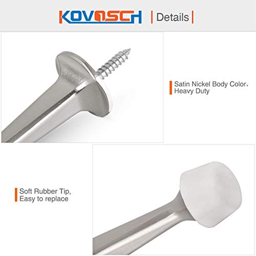 upgraded 2 Pack Solid Rigid Door Stops - Heavy Duty Door Collection