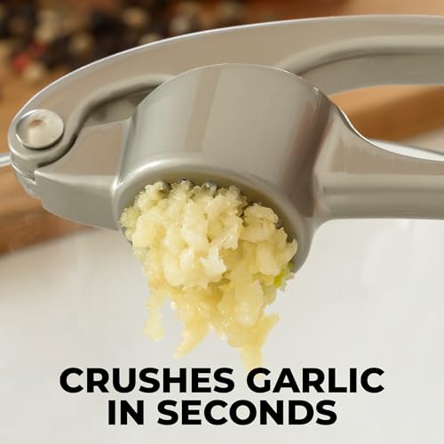 upgraded Zulay Kitchen upgraded Garlic Press Set - Rust Essentials
