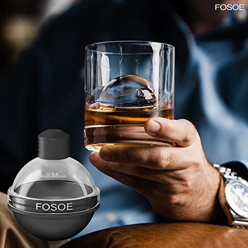 Modern Silicone Ice Ball Molds for Whiskey - Set of 4 Kit