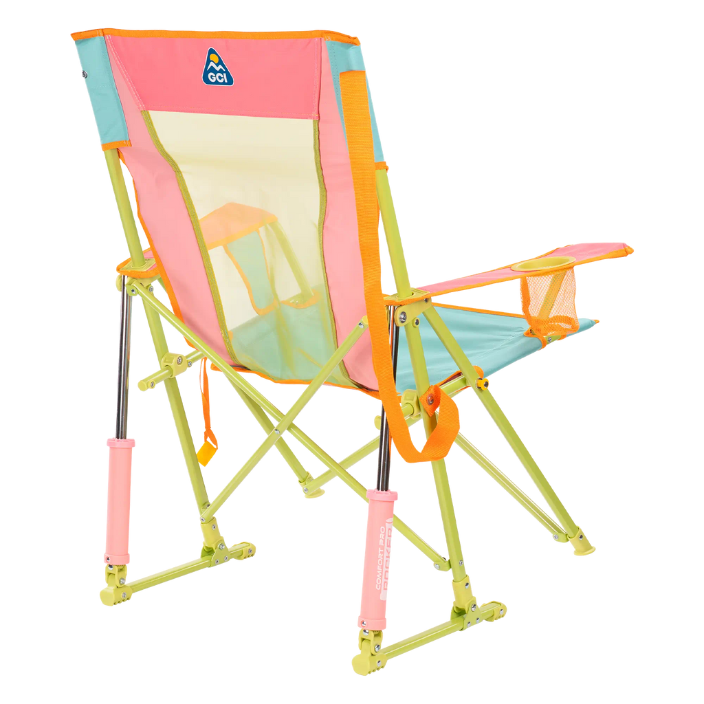 Smooth Motion Comfort Pro Rocker - Choice 375 - Heavy-Duty Kickback Rocker with Beverage Holder Detail